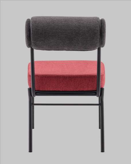 Стул обеденный Roller, тёмно-серый, бордо