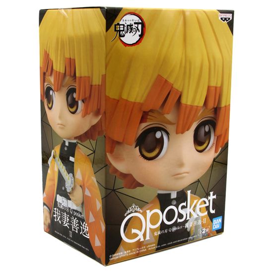 Фигурка Q Posket Demon Slayer Kimetsu No Yaiba, Zenitsu Agatsuma, 14 см / Фигурка по мотивам аниме "Клинок, рассекающий демонов", Зеницу Агацума, 14 см