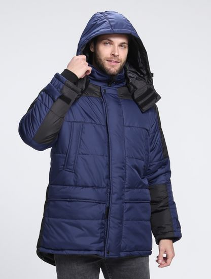 Куртка зимняя "Европа CH" (т.синий/черный)