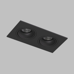 DK3072-BK Встраиваемый светильник, IP 20, 10 Вт, GU5.3, LED, черный/черный, пластик