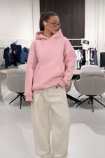 Толстовка женская с капюшоном "Вasic" розовый