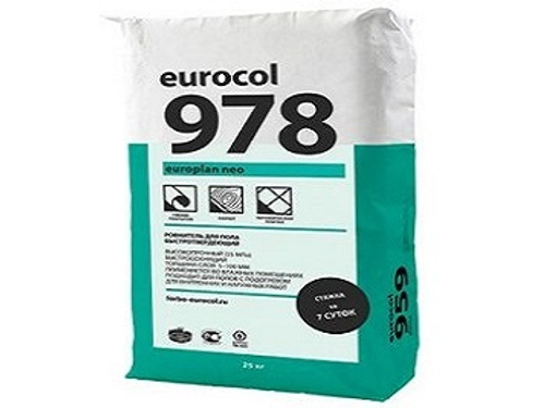 Ровнитель для пола быстротвердеющий 978 Europlan Neo 25 кг