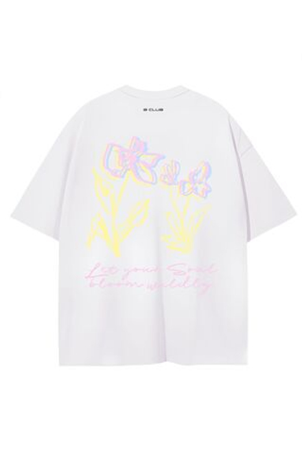 «Bloom wildly» Футболка унисекс с цветочным принтом