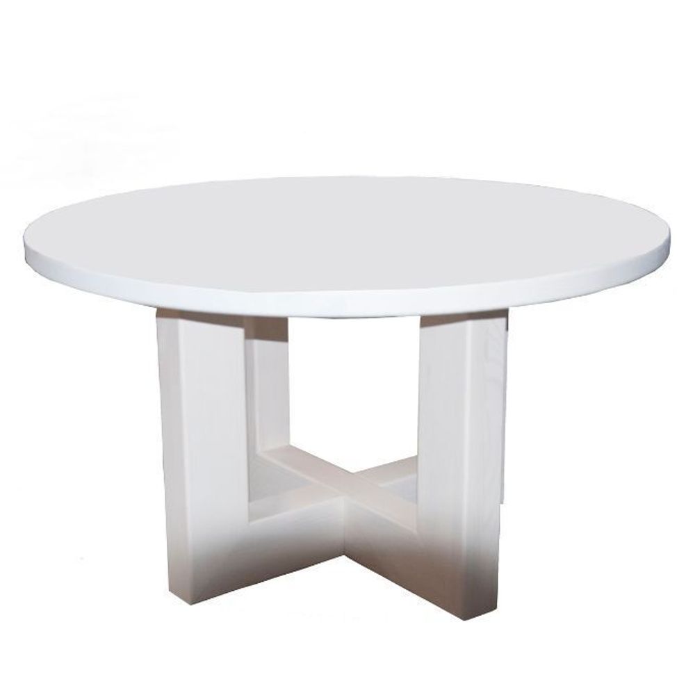 Кофейный столик круглый Куклей 80х80х45 Д 63011.2 (белый)