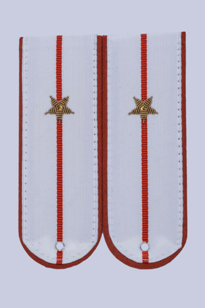 Погоны МЧС Младший лейтенант на белую рубашку, вышитые