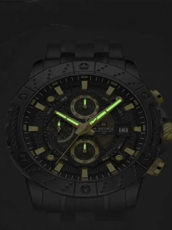 Часы наручные кварцевые NAVIFORCE на металлическом браслете, черный W8720-01