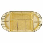 Органайзер для косметики и мелочей металлический 9 секций, MONTE VITA, 105х218х110 мм, золото, 272475