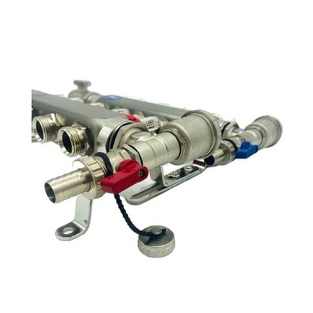 ViEiR Коллекторная группа (НЕРЖ) 1" х 3/4", с расход-ми 12 выходов VR113-12A