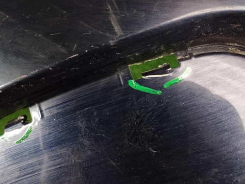 Бампер задний Mercedes GL X166 (2012-2016) AMG