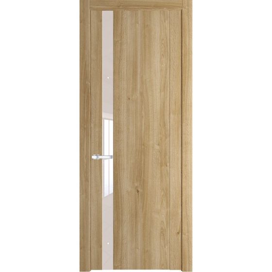 Межкомнатная дверь Profil Doors 1.2N дуб карамель стекло перламутровый лак
