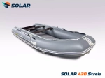 Лодка надувная моторная solar-420 strela jet tunnel