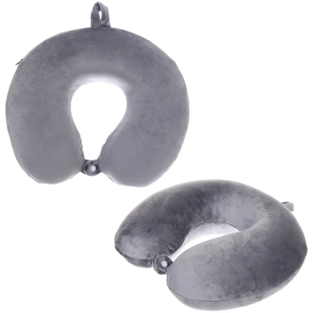 Подушка дорожная «TRIP - Comfort», мемори-эффект, цвет графит