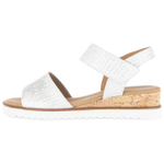 Gabor Leather One Strap Sandals 4.5cm Women"s White