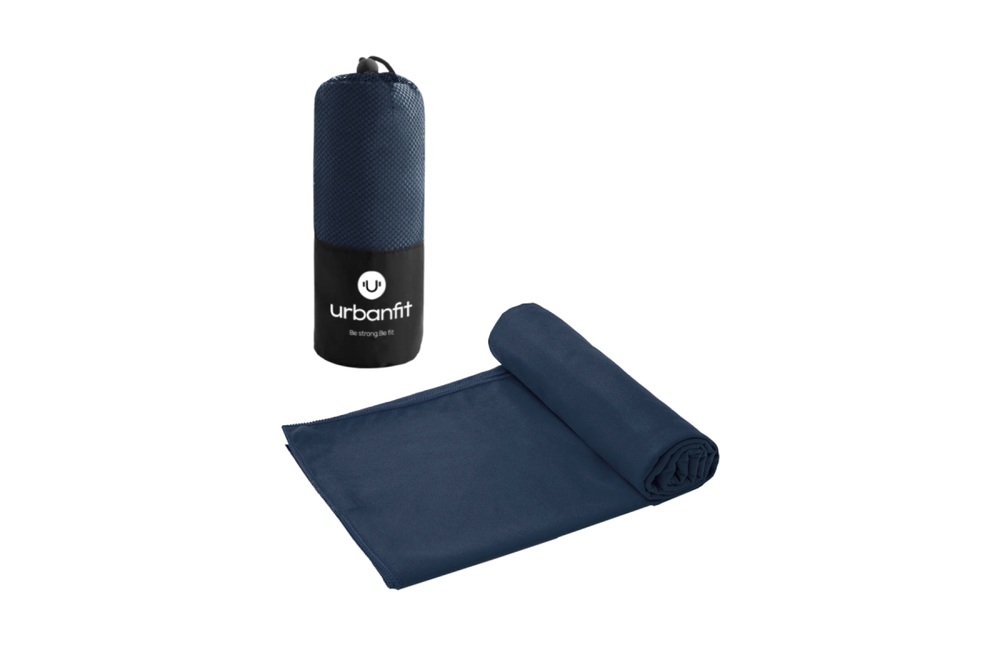 Полотенце спортивное охлаждающее Urbanfit, 50х100, микрофибра, темно-синий