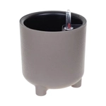 Кашпо ШЭНК D180мм 3,6л с вставкой и с автополивом французcкий серый