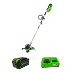 триммер аккумуляторный Greenworks G40LTK4 40В (1 x 4 Ач, Быстрое ЗУ) захват 300 мм, 4.8 кг, 2101507U4F