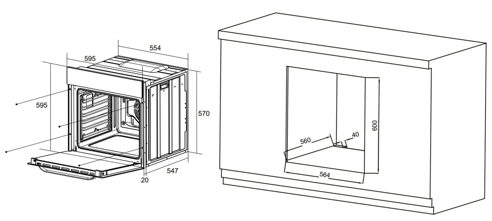 Электрический духовой шкаф Meferi MEO6016BK COMFORT PLUS фото 19