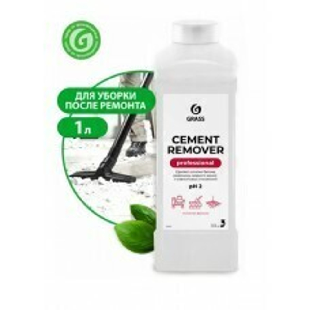 Средство для очистки после ремонта Grass: Цемент Ремувер 1 л.