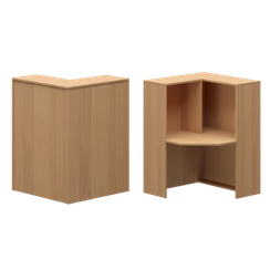 Стойка угловая левая А-555 Ольха 900x900x1220 Ресепшн