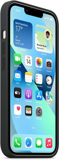 Чехол Apple MagSafe для iPhone 13, силикон, «тёмная ночь»