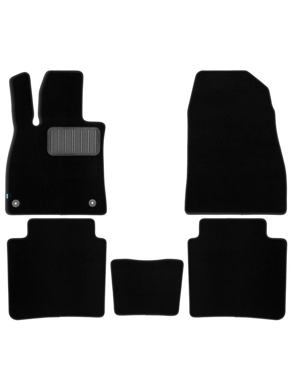 Коврики ворсовые для HONGQI H6 2023 - н.в. Лифтбек - 5 шт. коврики текстильные в салон KLEVER05.A70602.110KH