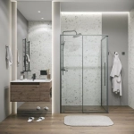 Душевой уголок Grossman Galaxy 120.K33.01.1180.42.00 110x80 стекло прозрачное/профиль графит сатин