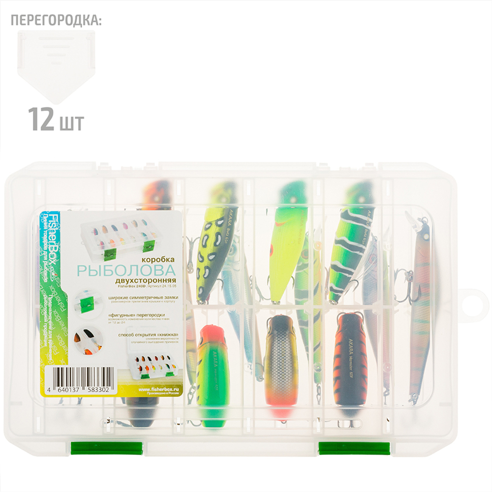 Коробка FisherBox 240D двухсторонняя (24х15х05)