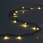 Гирлянда для дома 1,5м 12 ламп LED зелёный пров.,8 реж, IP-20, Теплый белый