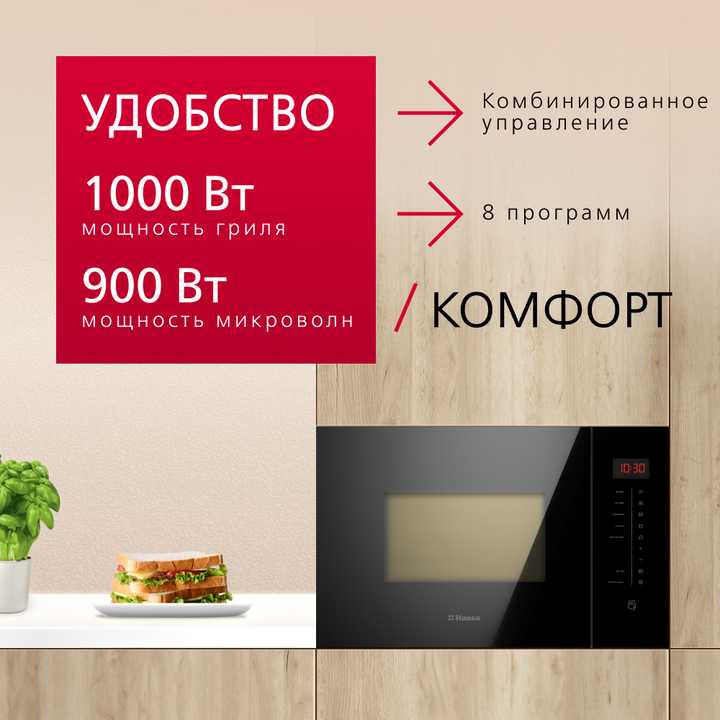 Встраиваемая микроволновая печь Hansa AMMB25E1SH