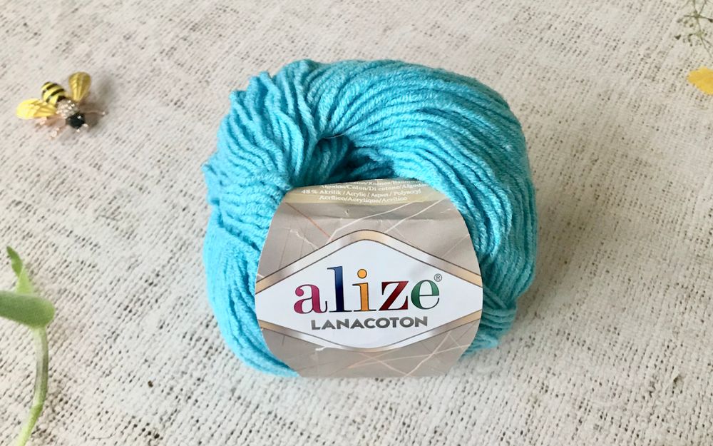 Пряжа ALIZE &quot;Lanacoton&quot; 287 бирюза
