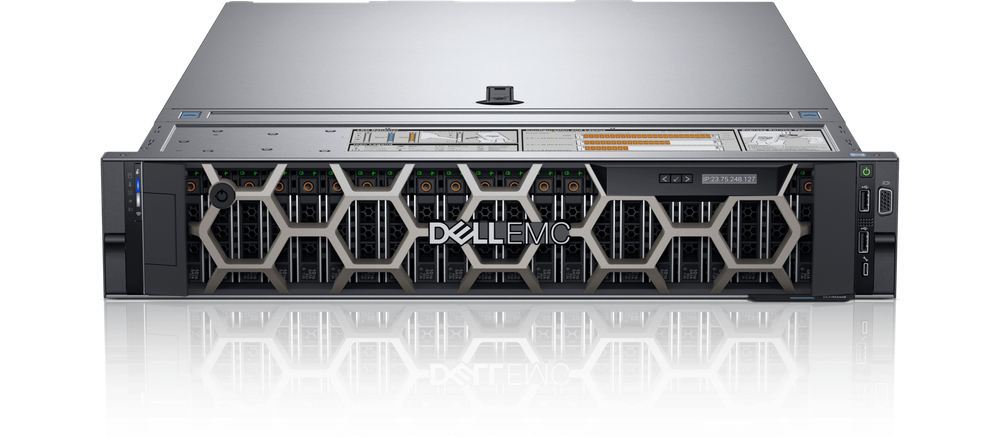 Сервер Dell PowerEdge R740 (up to 8 x 2.5″ HDD/SSD) / 2x Xeon Gold 6248R (3.0GHz/35.75Mb/24cores) / 4x Samsung DDR4 32GB DIMM (PC4-25600) 3200MHz ECC / Perc H750 / BOSS controller card + 2x M.2 480GB SSD / 5x Samsung Enterprise SSD