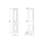Шкаф-пенал Migliore Ravenna 27069, цвет oliva dorato 44 см