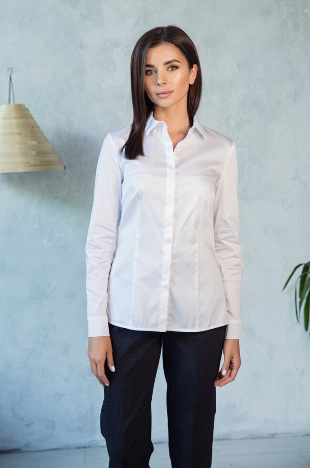 22163 Блузка женская  (белый)