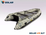 Лодка надувная моторная solar-470 super jet tunnel