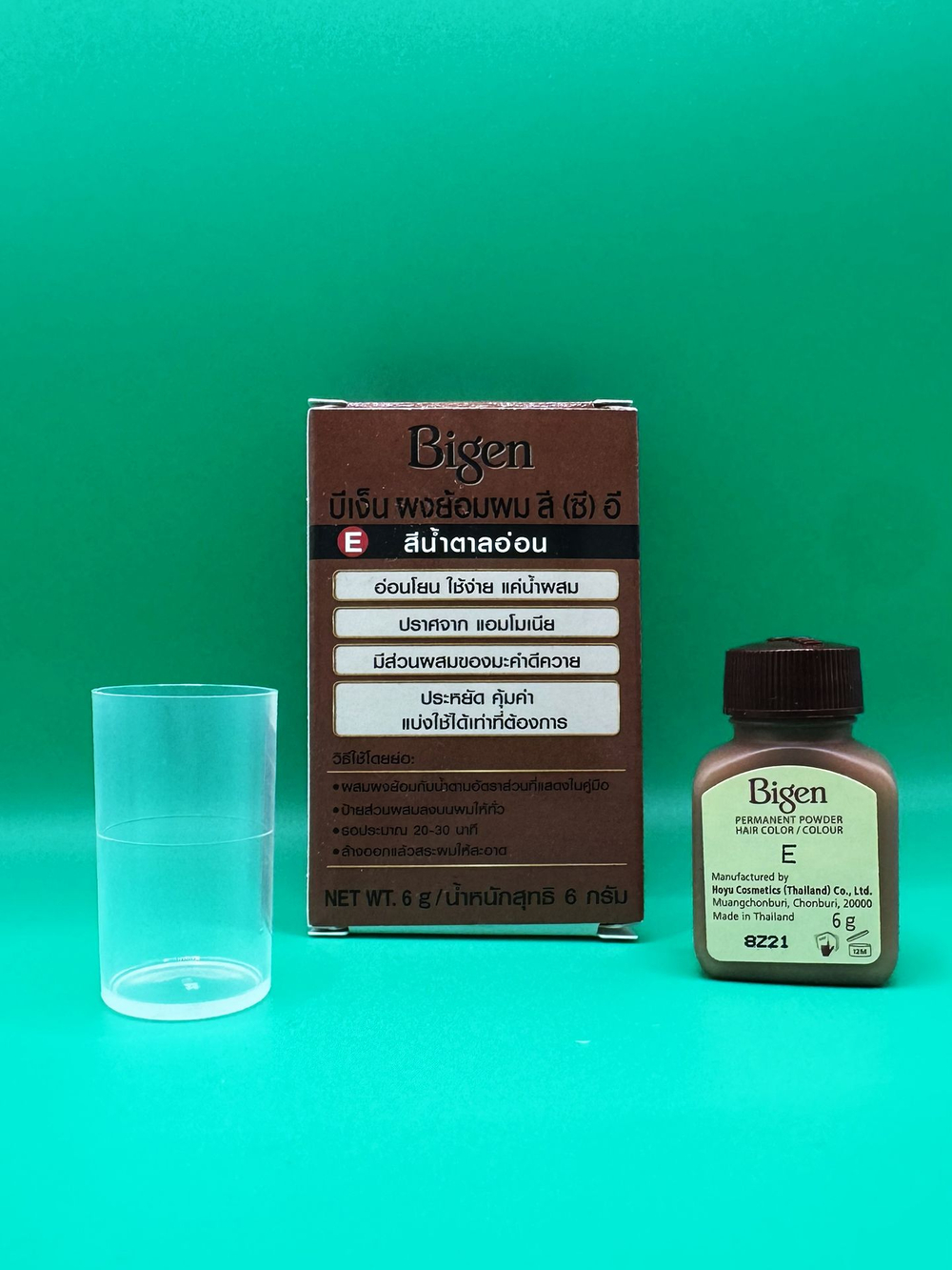 Стойкая краска для волос без аммиака и перекиси для мужчин и женщин Bigen (E Chocolate, цвет E Шоколадный)