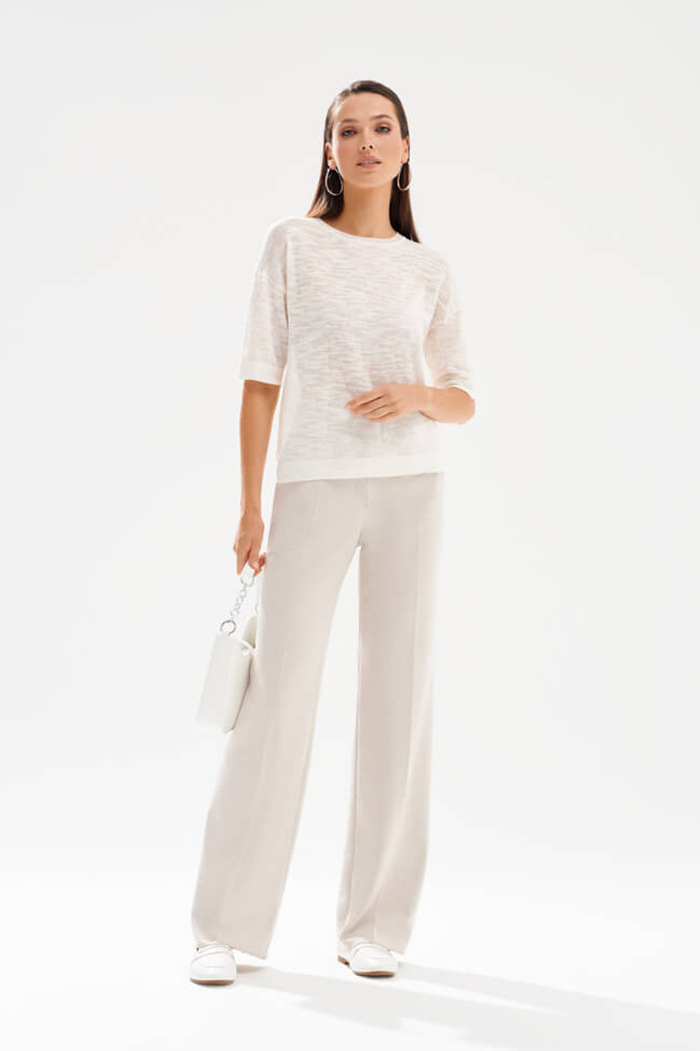 31238 Брюки женские (бежевый меланж)