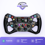 MOZA Racing KS Pro — формульный руль 300 мм с дисплеем 2.99" и карбоном — общий вид