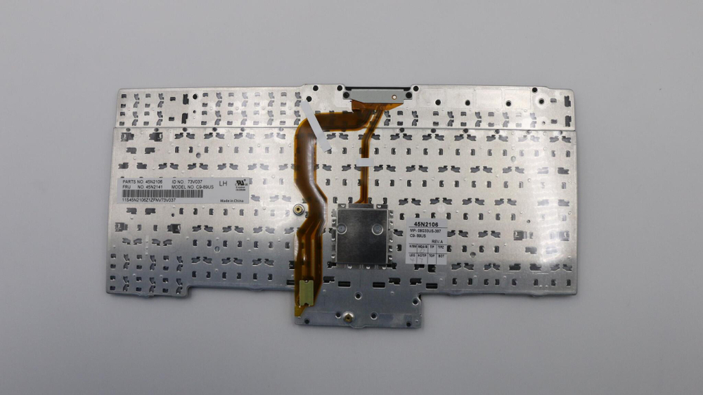 Клавиатура для ноутбука Lenovo X220/t410 раскладка - английская, без подсветки, черная (45N2141), оригинал