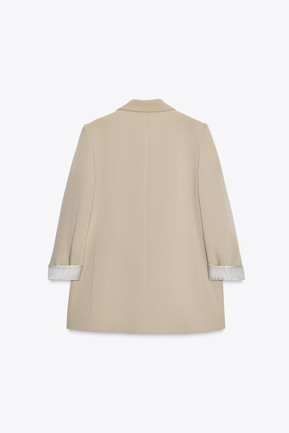 ZARA БЛЕЙЗЕР С МАНЖЕТАМИ С ПРИНТОМ, РЫЖЕВАТО-КОРИЧНЕВЫЙ