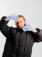 Перчатки теплые вязаные