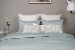 Постельное белье 1.5 спальное Сlaire Batiste Lot Irish Winter бирюзовое