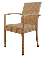 Кресло плетеное ReeHouse Dove, бежевый люкс