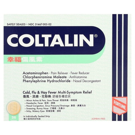 Fortune Pharm, Coltalin®, 36 таблеток