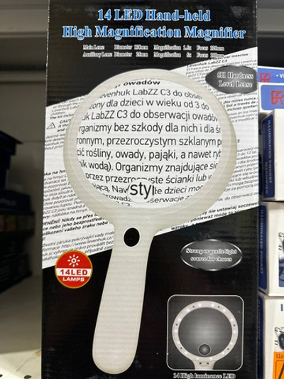 Лупа ручная 14 led