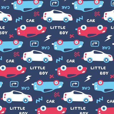 Buy baby fabric sports cars dark blue