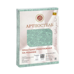 Простыня трикотажная на резинке "Арт-Постель" Ажур зелёный (200х200) арт. 256