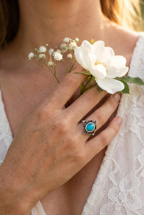 "Гжель" кольцо из коллекции "Города России"