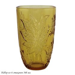 Lenardi 583-028 Набор из 6 стаканов 360 мл в под.уп.(х4)Стекло