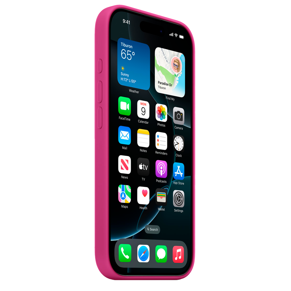 Силиконовый чехол с поддержкой MagSafe Apple Silicone Case для iPhone 16 Pro Max, Fuchsia (Фуксия)