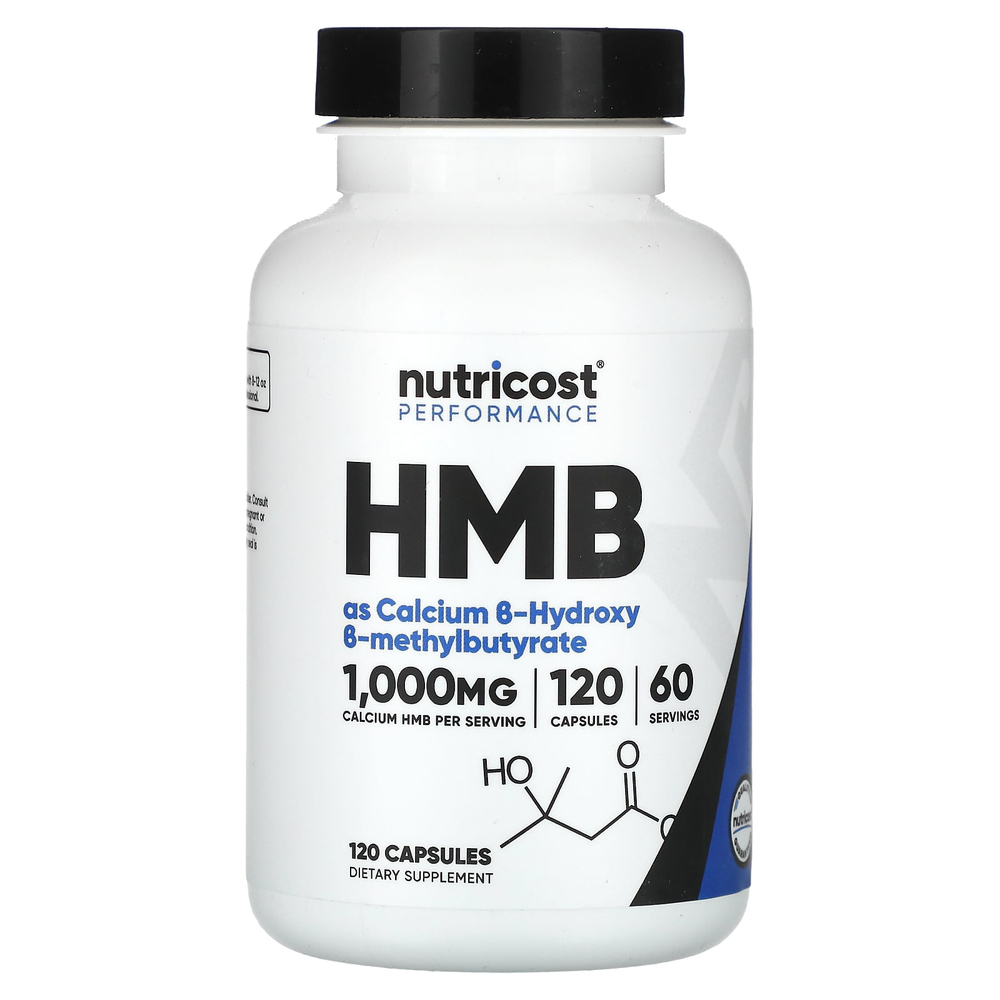 Nutricost, Performance, HMB, 120 капсул (500 мг на капсулу)